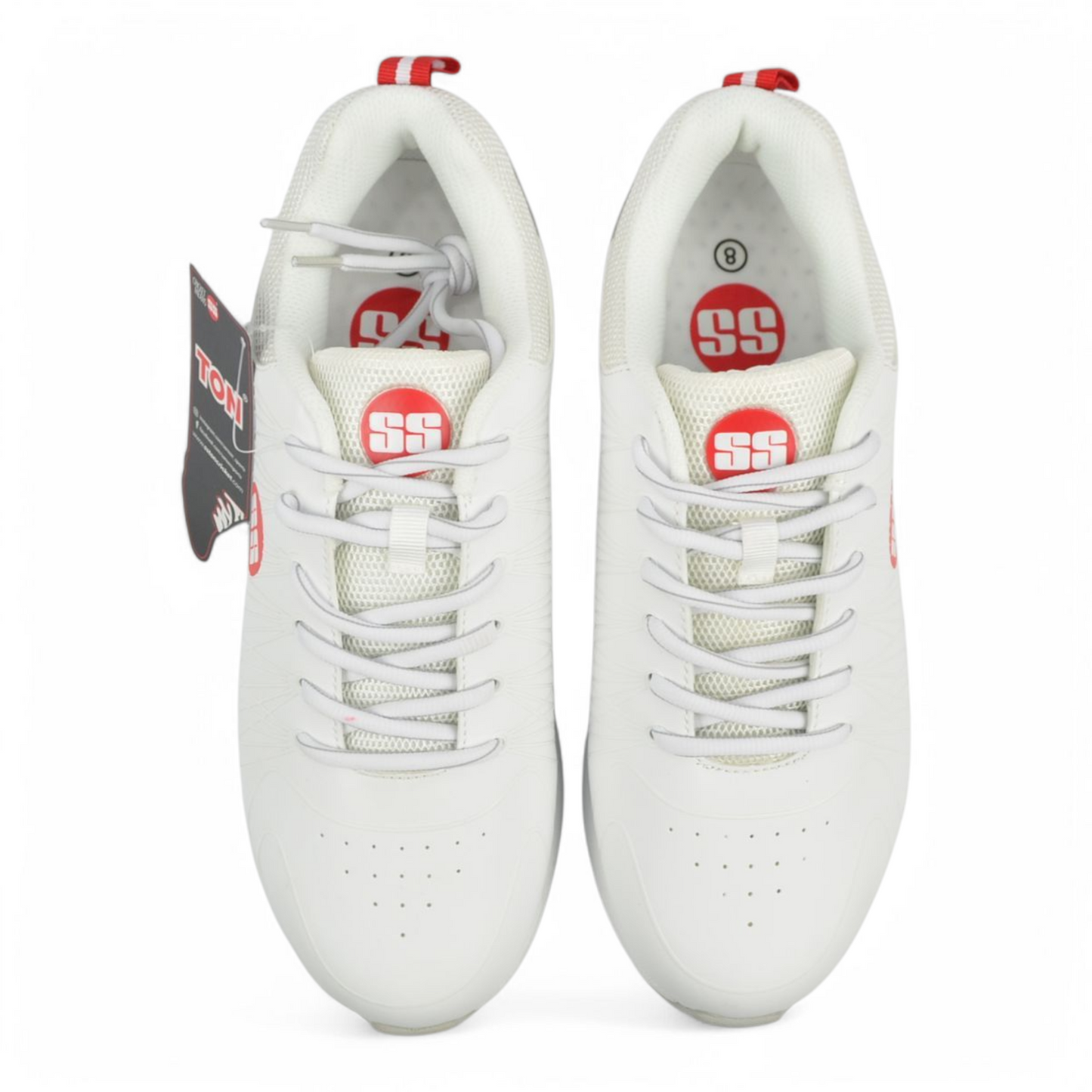 SS White Edition Cricket Rubber Shoe