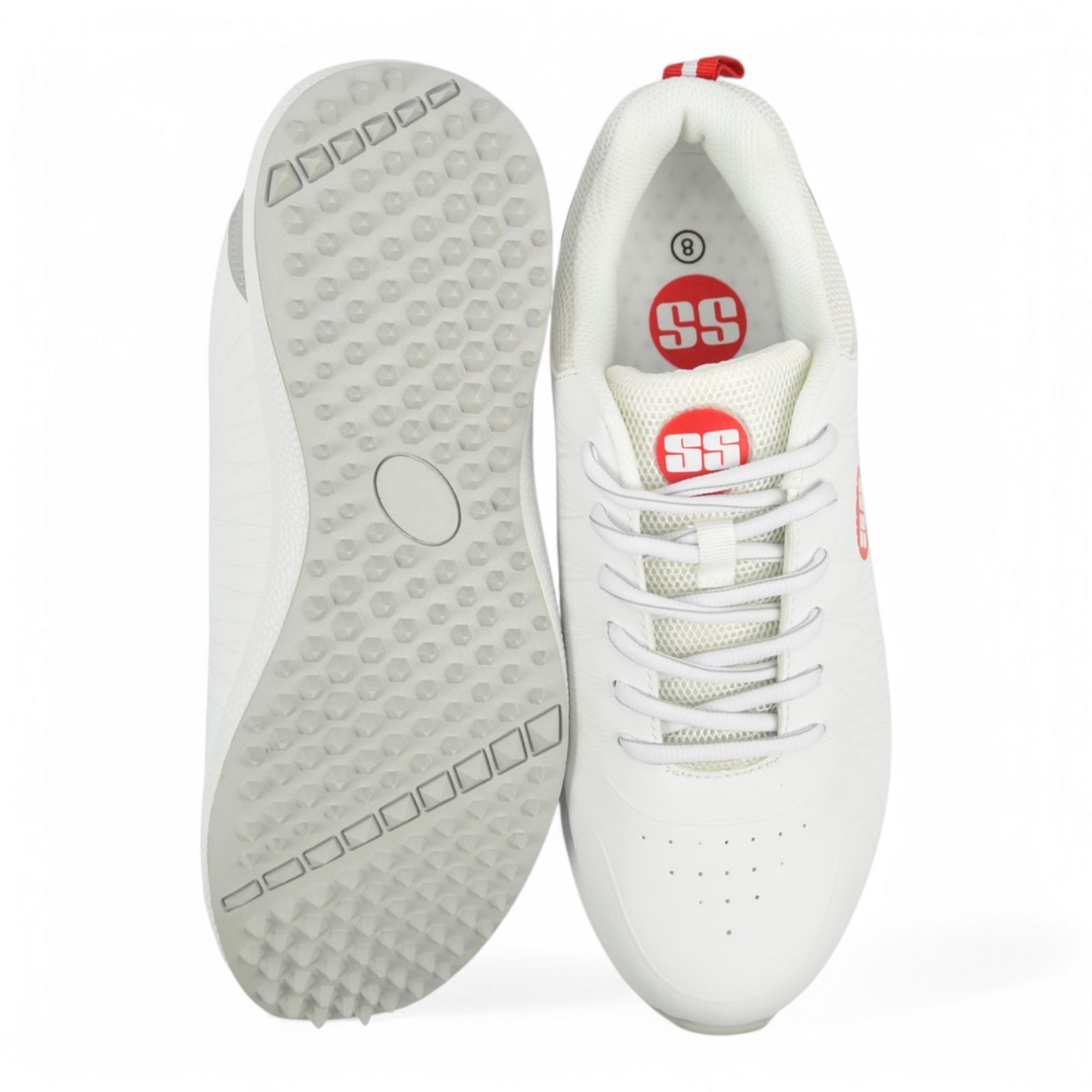 SS White Edition Cricket Rubber Shoe