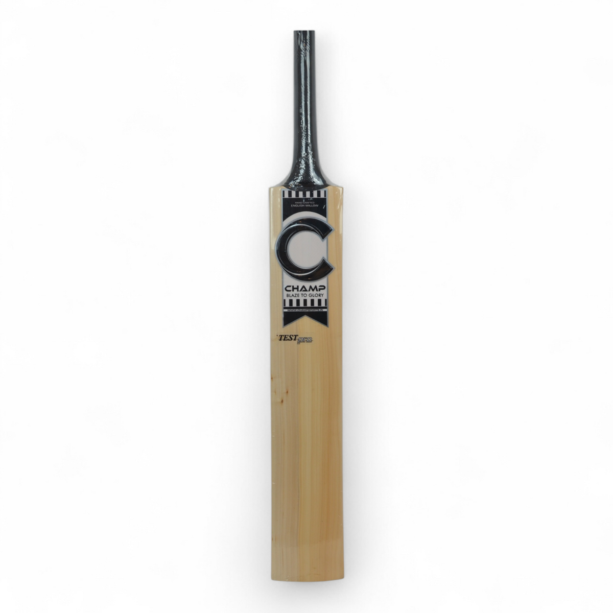 CHAMP English Willow Cricket Bat - Test Pro BLK #1 – Shams Sports Centre