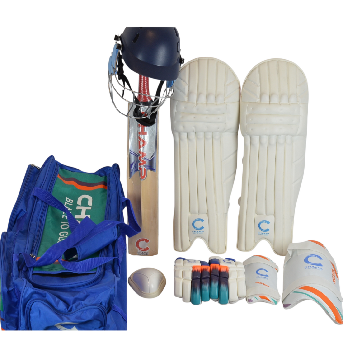 CHAMP Junior Cricket Set with Wheelie Bag