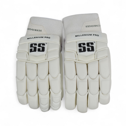 SS Cricket Batting Gloves - Millenium Pro White