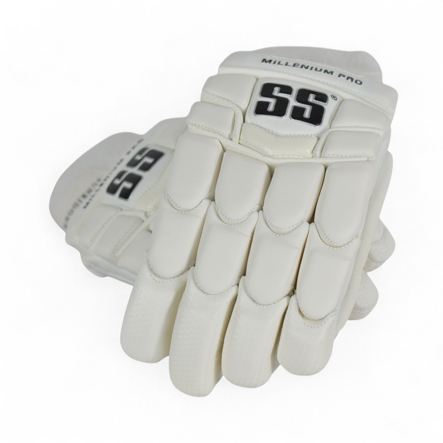 SS Cricket Batting Gloves - Millenium Pro White