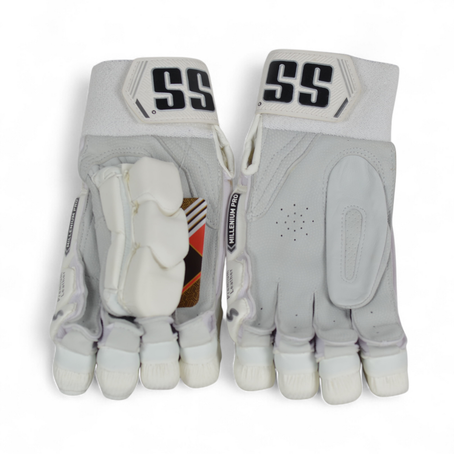 SS Cricket Batting Gloves - Millenium Pro White
