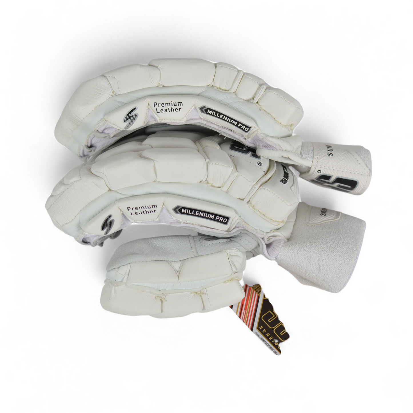SS Cricket Batting Gloves - Millenium Pro White