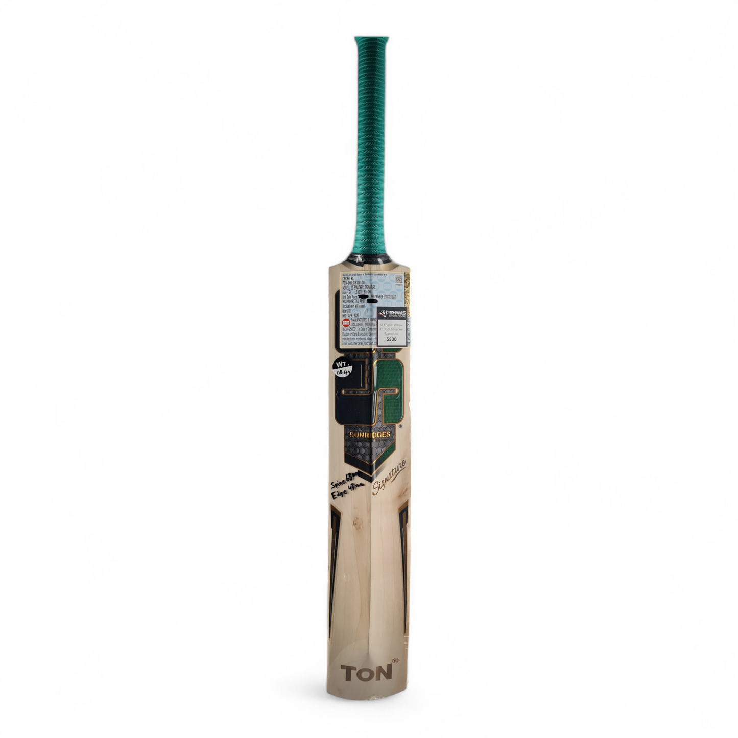 SS English Willow Cricket Bat - Smacker Signature