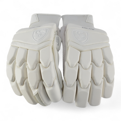 SG Cricket Batting Gloves - Hilite White