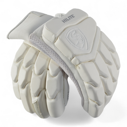 SG Cricket Batting Gloves - Hilite White