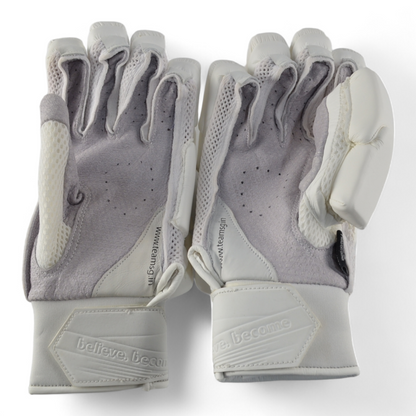 SG Cricket Batting Gloves - Hilite White