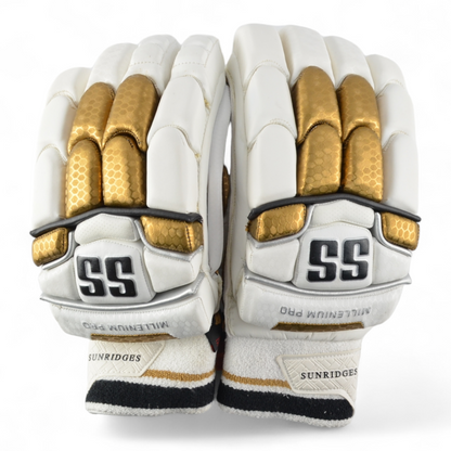 SS Cricket Batting Gloves - Millenium Pro Gold