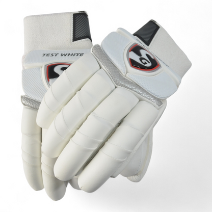 SG Cricket Batting Gloves - Test White