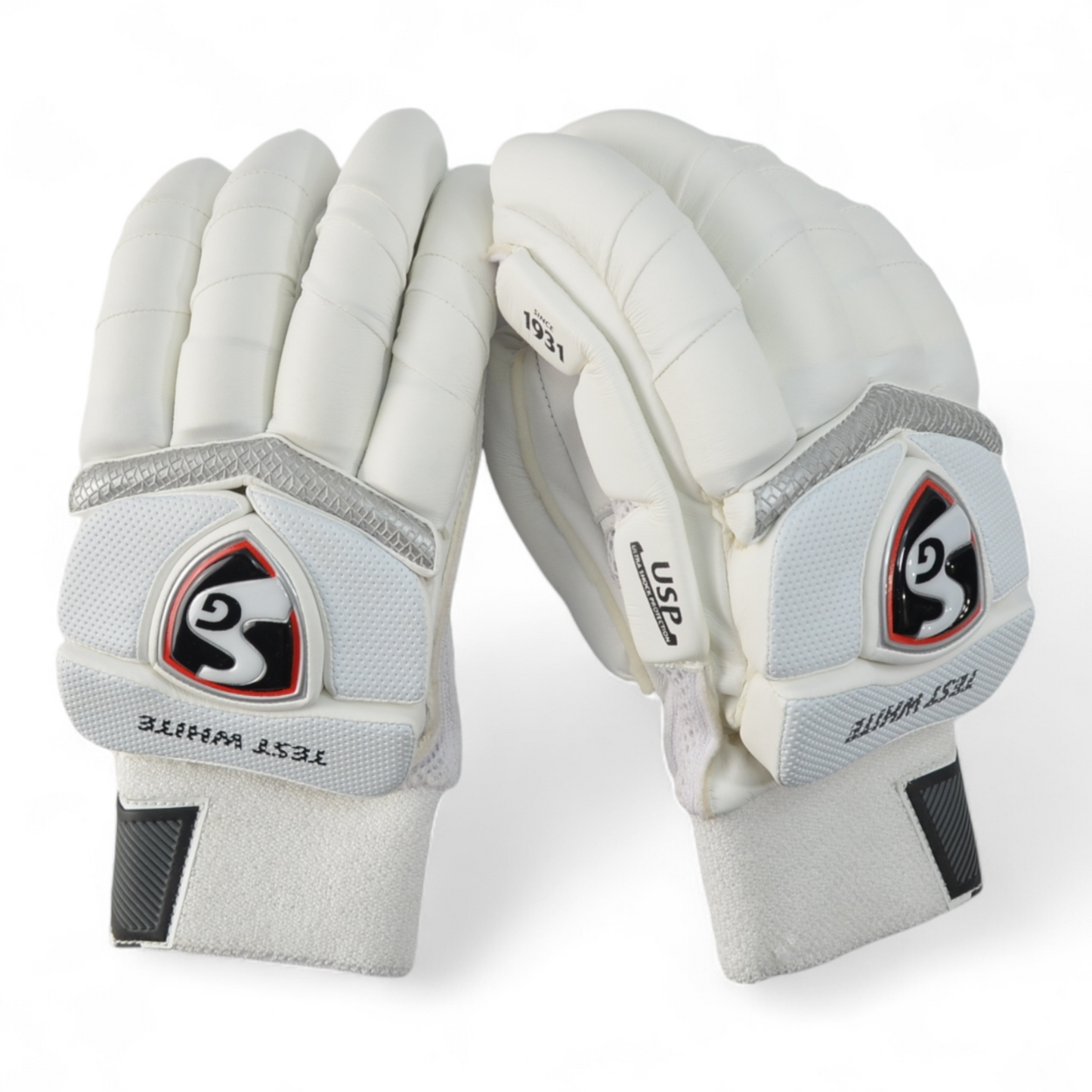 SG Cricket Batting Gloves - Test White